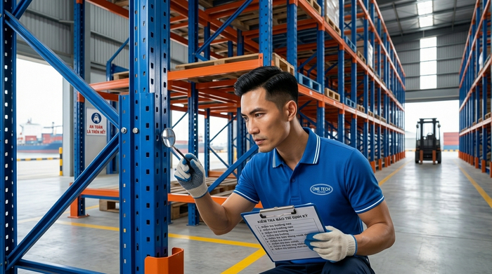 Bảo trì kệ drive in Quảng Ninh Bảo trì kệ drive in Quảng Ninh trong môi trường kho ven biển