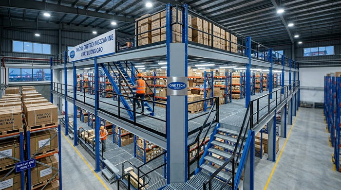 Lắp đặt kệ sàn mezzanine tại Quảng Ninh Lắp đặt kệ sàn mezzanine tại Quảng Ninh cho kho công nghiệp