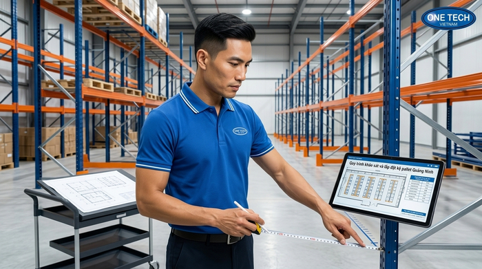 Quy trình khảo sát và lắp đặt kệ pallet Quảng Ninh Quy trình khảo sát và lắp đặt kệ pallet Quảng Ninh