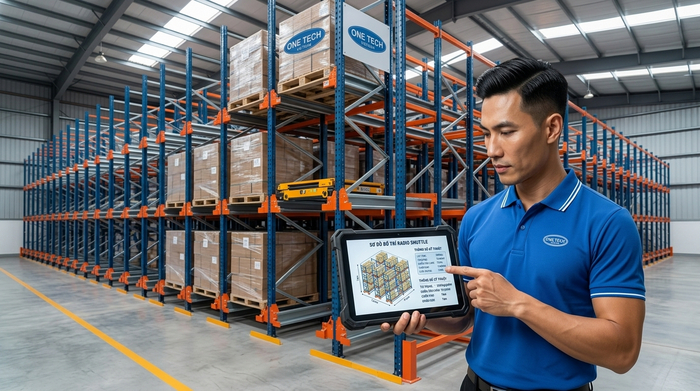 Các thông số cần khảo sát khi thiết kế kệ Radio Shuttle Quảng Ninh