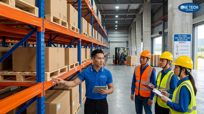 Bàn giao và đào tạo vận hành kệ Selective an toàn tại Quảng Ninh