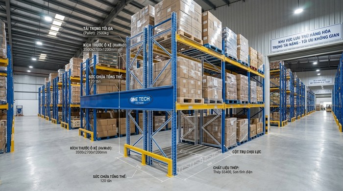 Báo giá kệ Double Deep Quảng Ninh theo yêu cầu Báo giá kệ Double Deep Quảng Ninh theo bản vẽ và tải trọng pallet