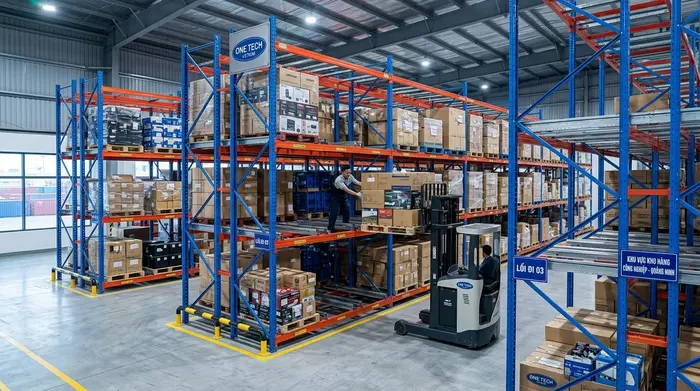 Báo giá kệ push back Quảng Ninh theo thiết kế và tải trọng pallet
