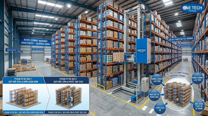 Báo giá Stacker-Crane Quảng Ninh theo từng dự án kho