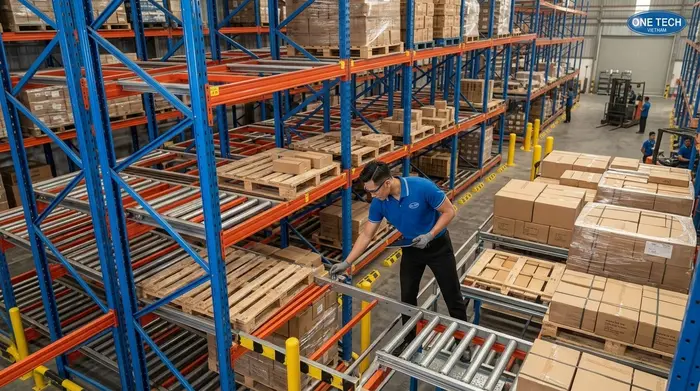 Bảo trì kệ push back Quảng Ninh trong môi trường ẩm mặn ven biển