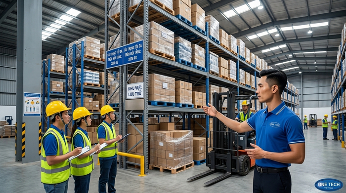 Đào tạo vận hành kệ kho và xe nâng sau lắp đặt