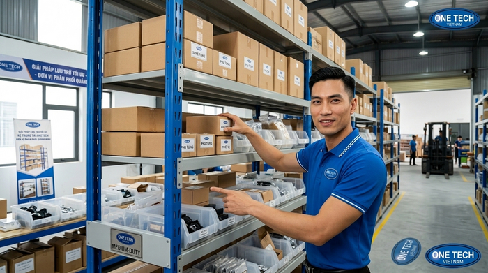 Kệ kho trung tải linh hoạt cho kho trung chuyển Kệ kho trung tải cho khu vực chia chọn hàng trong kho trung chuyển Quảng Ninh
