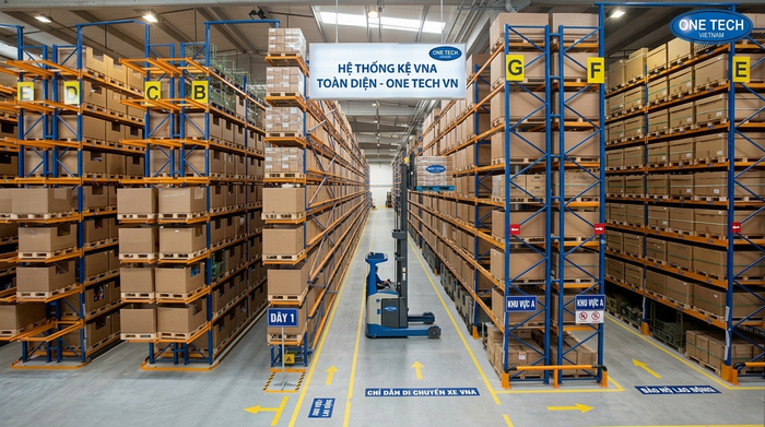 Tổng quan hệ thống Kệ Narrow Aisle Quảng Ninh trong kho pallet lối đi hẹp
