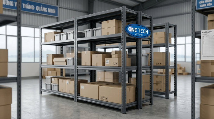 Kệ sắt V lỗ chịu ăn mòn hiệu quả trong môi trường biển tại Quảng Ninh