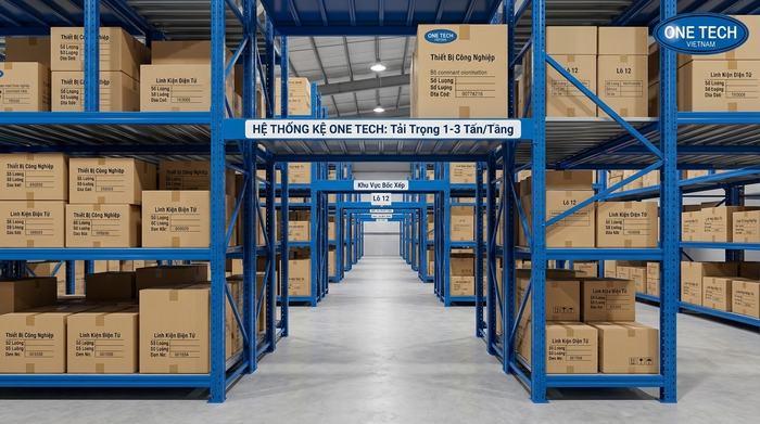 Kệ trung tải 1-3 tấn chịu lực tốt Kệ trung tải lưu trữ hàng hóa đóng thùng carton