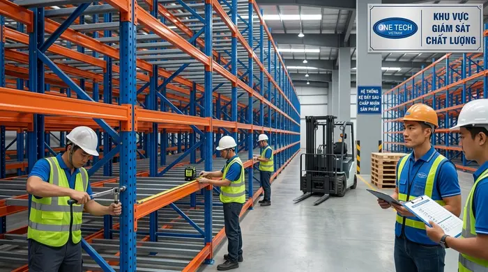Lắp đặt và nghiệm thu hệ thống kệ push back Quảng Ninh