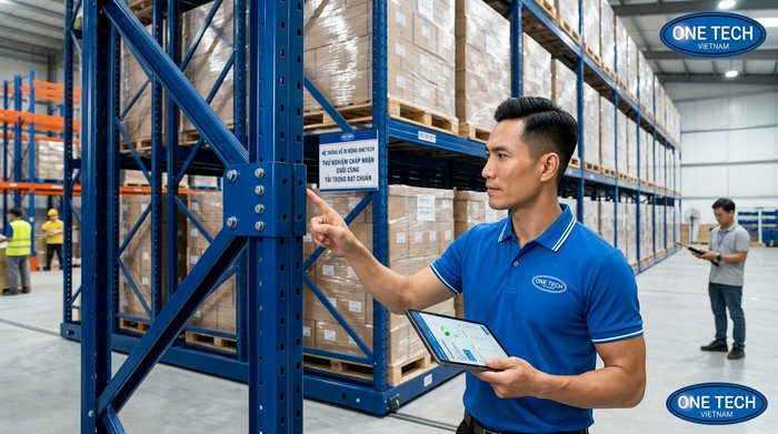 Nghiệm thu kệ kho di động sau lắp đặt Nghiệm thu kệ kho di động sau lắp đặt kiểm tra tải trọng và độ ổn định
