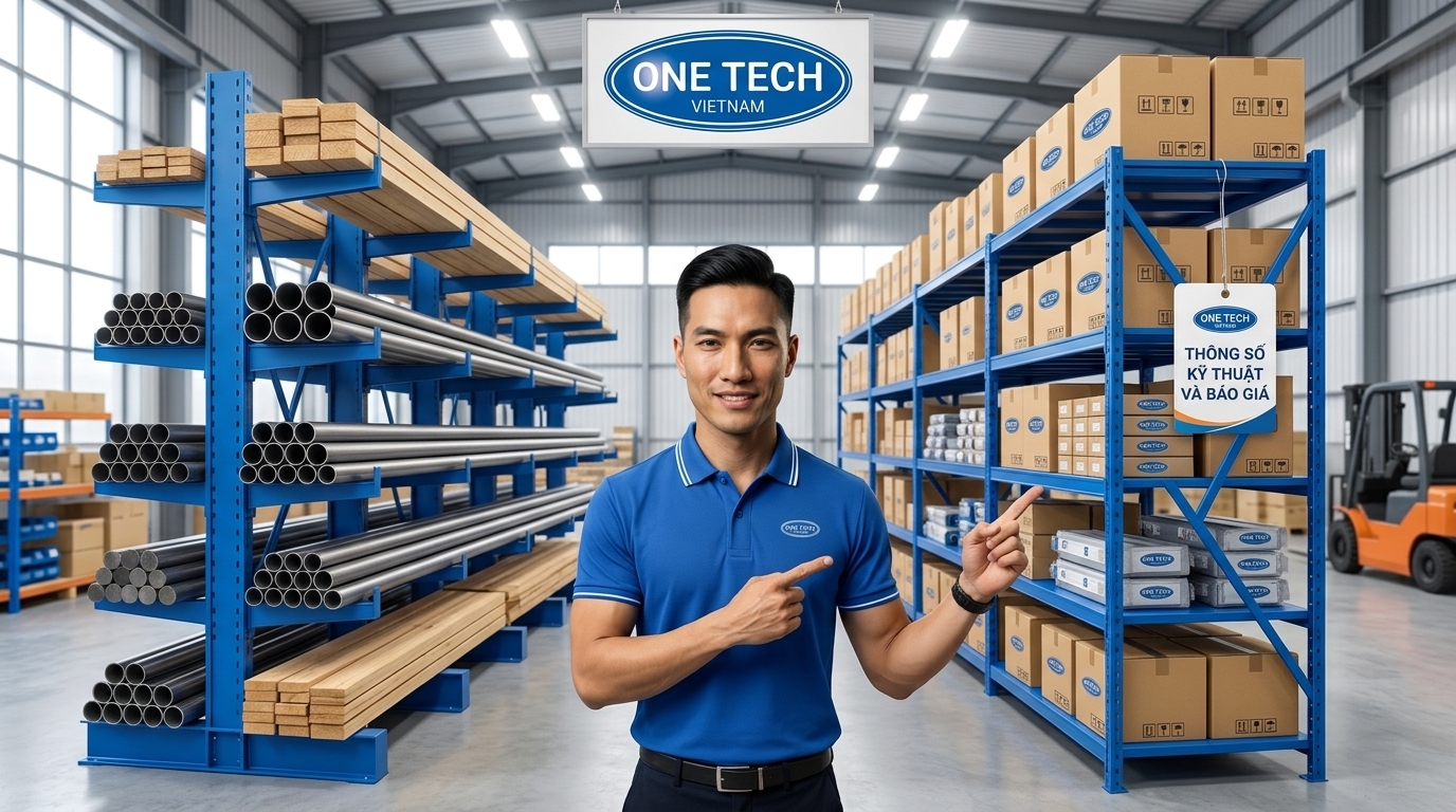 So sánh hàng dài dùng kệ tay đỡ và hàng thùng dùng kệ trung tải