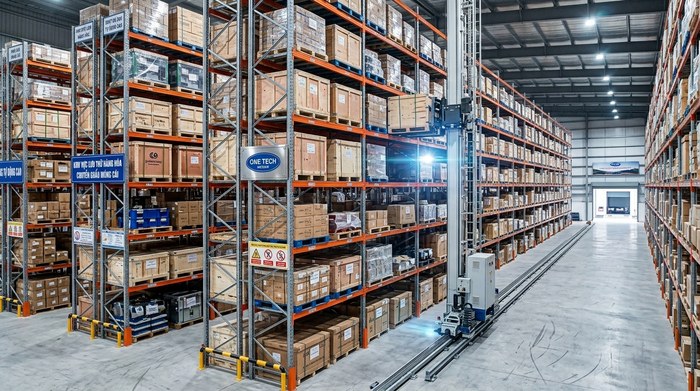 Stacker-Crane cho kho ngoại quan Móng Cái Quảng Ninh
