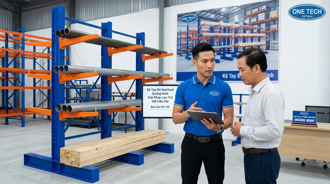 Tư vấn báo giá kệ tay đỡ Quảng Ninh tại OneTech Group