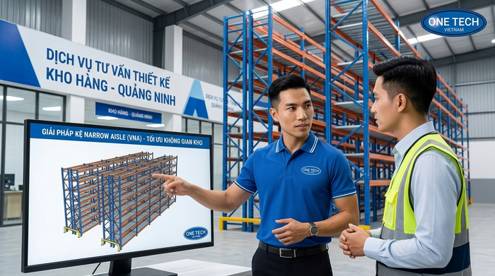 Tư vấn thiết kế Kệ Narrow Aisle Quảng Ninh cho kho logistics và khu công nghiệp