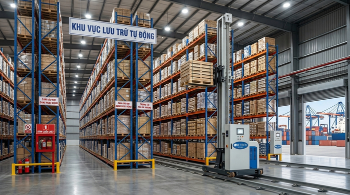 Ứng dụng Stacker-Crane gần cảng Cái Lân Quảng Ninh
