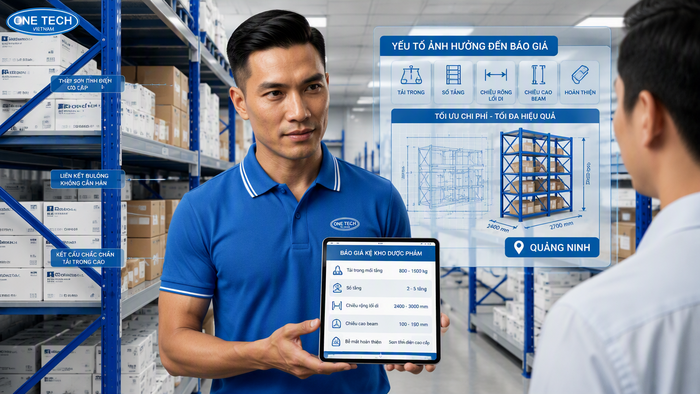 Báo giá kệ kho dược phẩm Quảng Ninh theo kích thước tải trọng và thiết kế