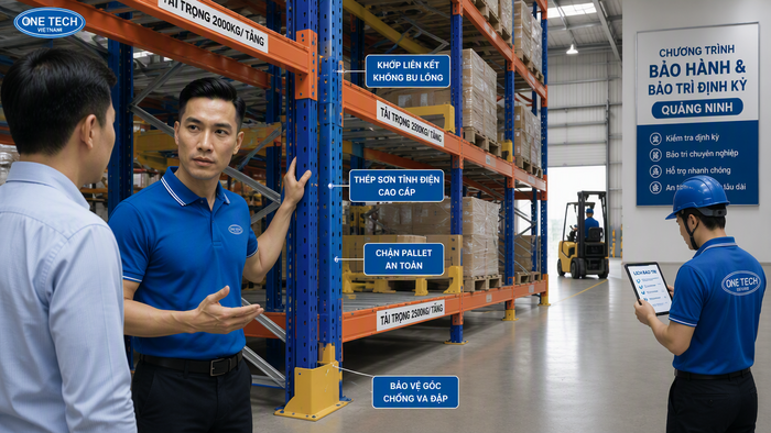 Bảo hành và bảo trì hệ thống kệ kho hàng tại Quảng Ninh