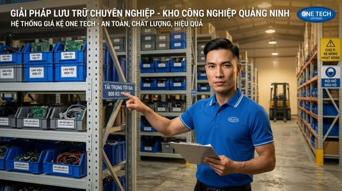 Bảo trì kệ kho linh kiện điện tử tại Quảng Ninh để đảm bảo an toàn