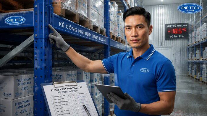 Bảo trì kệ kho thực phẩm trong kho lạnh và môi trường ẩm