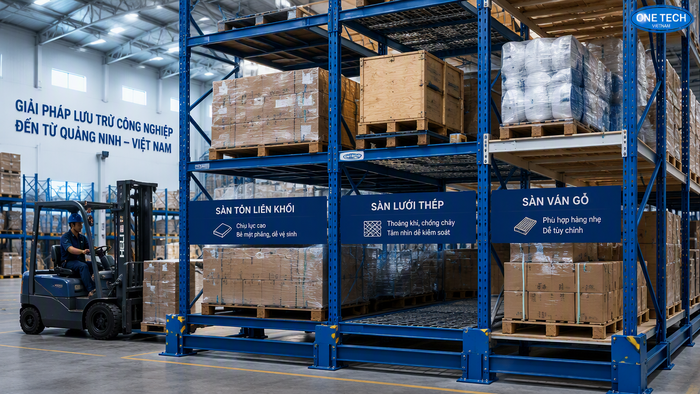 Cấu tạo kệ xếp chồng stacking rack tại Quảng Ninh