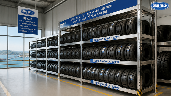 Kệ inox chống ăn mòn cho lốp xe tại Quảng Ninh Kệ inox chống ăn mòn cho lốp xe tại Quảng Ninh