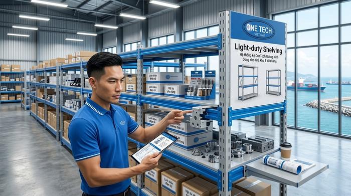 Tư vấn kệ tải trọng nhẹ Quảng Ninh bởi Kệ kho hàng Quảng Ninh Kệ kho hàng Quảng Ninh trực thuộc OneTech tư vấn kệ tải trọng nhẹ