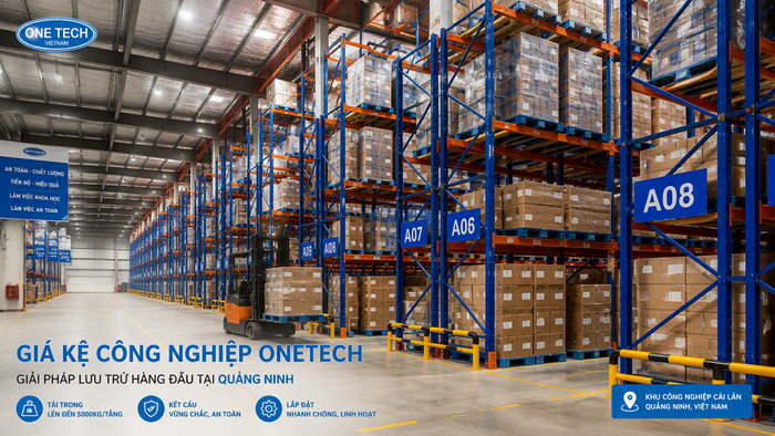 Kệ pallet racking cho kho công nghiệp tại Quảng Ninh