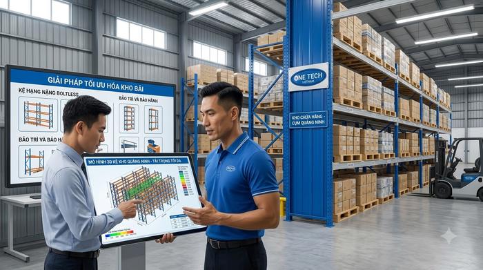 OneTech tư vấn Kệ kho logistics Quảng Ninh OneTech tư vấn thiết kế kệ kho logistics Quảng Ninh
