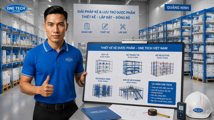 Quy trình tư vấn thiết kế lắp đặt kệ kho dược phẩm tại Quảng Ninh