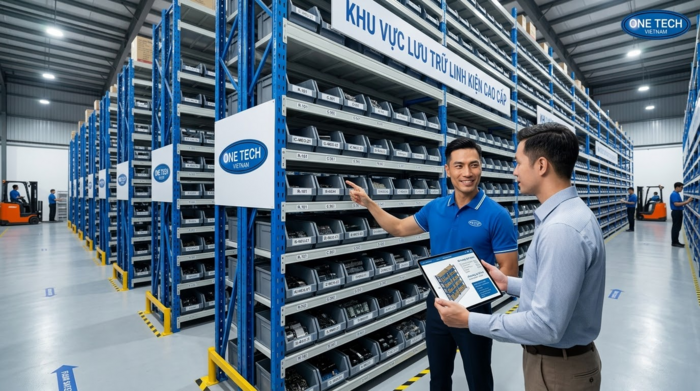 Tư vấn kệ kho linh kiện điện tử Quảng Ninh bởi Kệ kho hàng Quảng Ninh OneTech