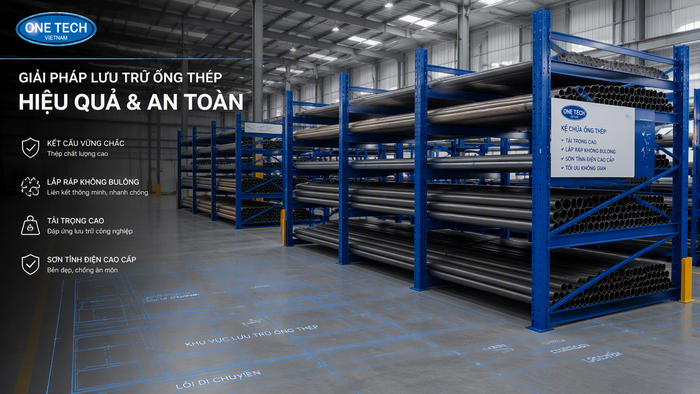 Tư vấn thiết kế kệ để ống thép Quảng Ninh theo mặt bằng kho thực tế