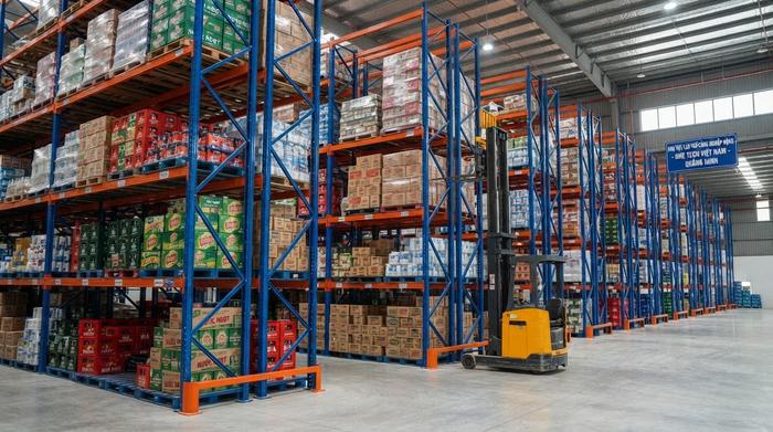 Hệ thống pallet racking FMCG Quảng Ninh Hệ thống pallet racking cho kệ kho FMCG Quảng Ninh