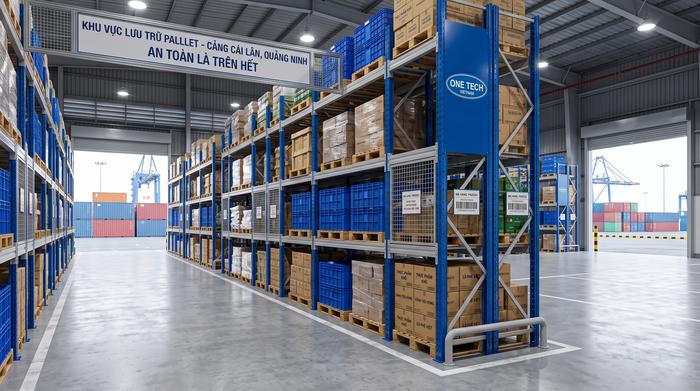 Kệ hạng nặng cho kho pallet Quảng Ninh Kệ hạng nặng cho kho pallet gần cảng Cái Lân Quảng Ninh