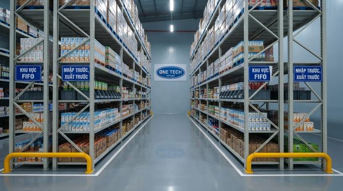 Kệ kho ngành thực phẩm và đồ uống F&B Quảng Ninh Hệ thống kệ kho ngành thực phẩm và đồ uống tại Quảng Ninh cho kho phân phối F&B