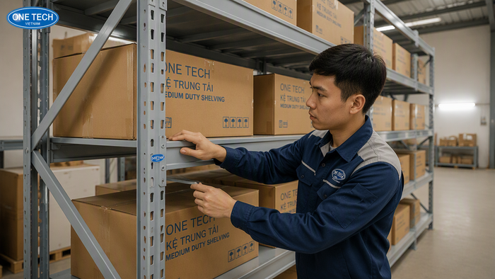 Kiểm tra kệ trung tải thanh lý trước khi mua