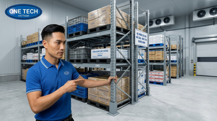 Lắp đặt kệ kho thủy hải sản tại Quảng Ninh Lắp đặt kệ kho thủy hải sản Quảng Ninh bởi OneTech