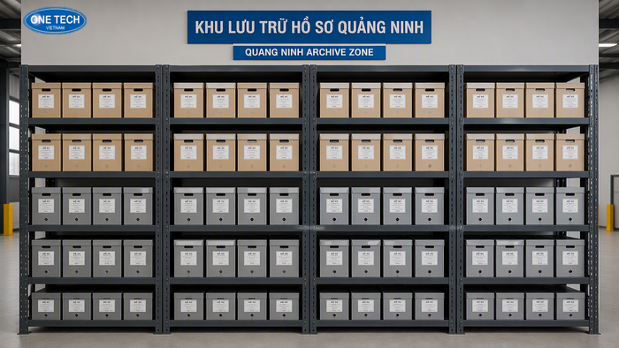 Nghiệm thu và bàn giao kệ kho tài liệu tại Quảng Ninh